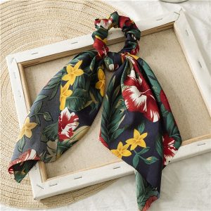 Chouchou Foulard Jardin Fleuri